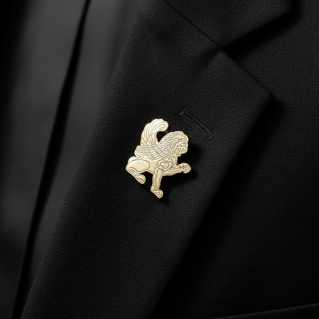 Flying Lion Brooch
