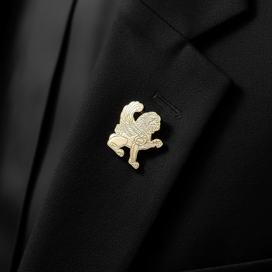 Flying Lion Brooch