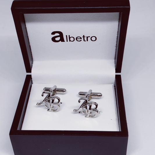 AB Double Initial Cufflinks