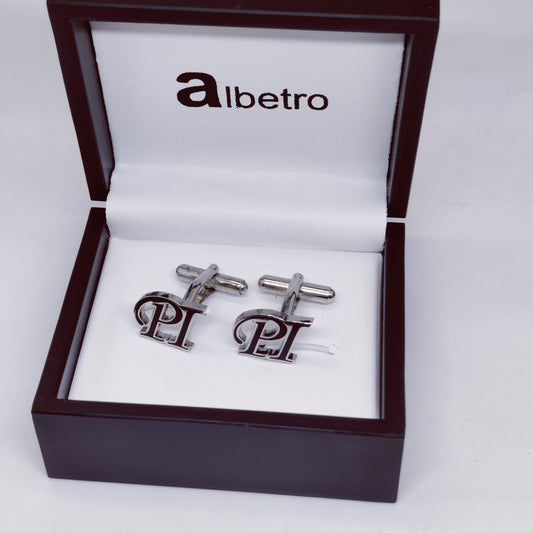 PI Double Initial Cufflinks