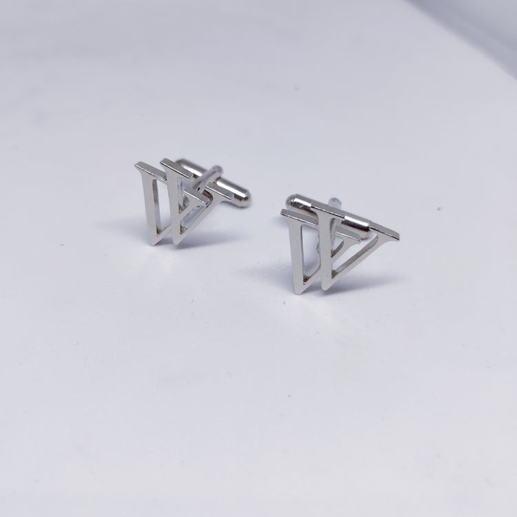 VV Double Initial Cufflinks