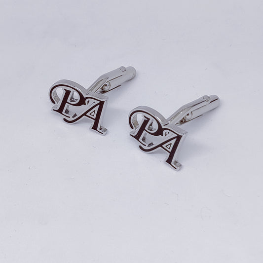 PA initial monogram cufflinks