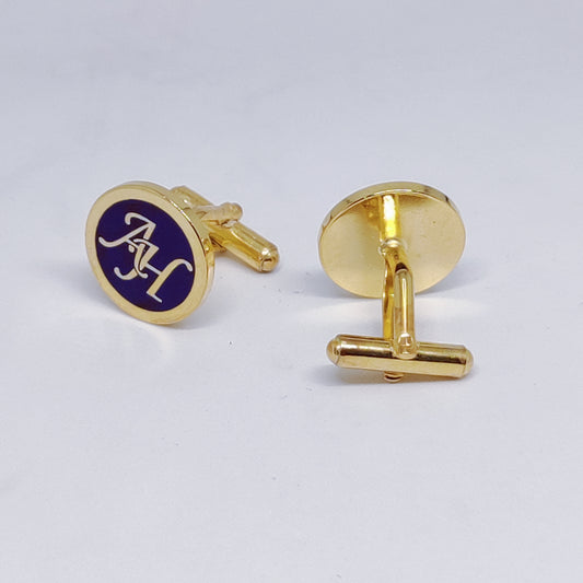 AH Initial Monogram Cufflinks