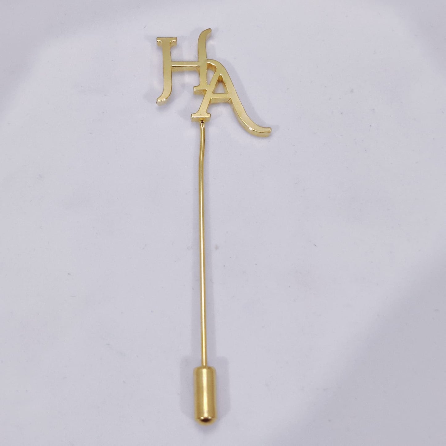 HA Double Initial Lapel Pin