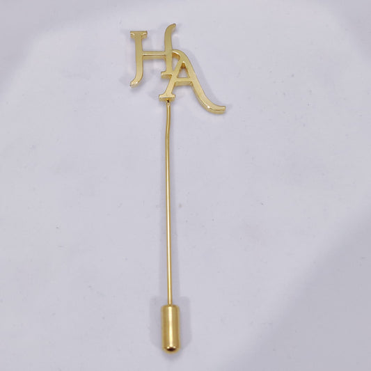 HA Double Initial Lapel Pin