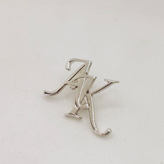 AK Double Initial Lapel Pin