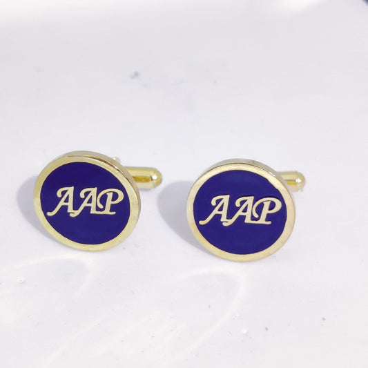 AAP Initial Monogram Cufflinks