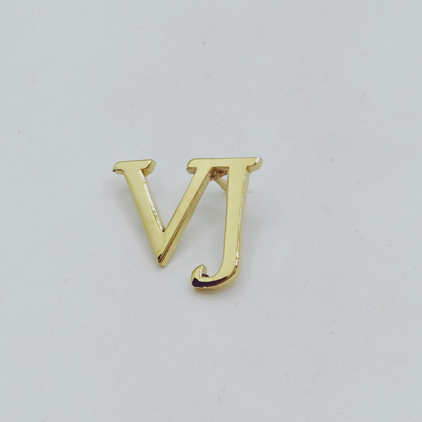 VJ Double Initial Lapel pin