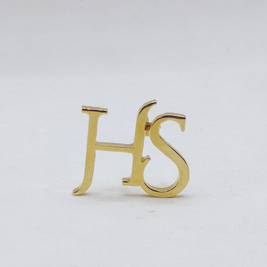 HS Double Initial Lapel Pin