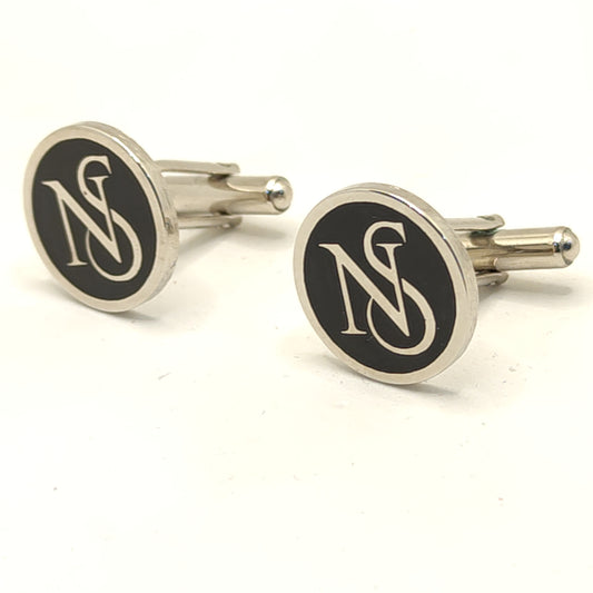 NS initial monogram cufflinks