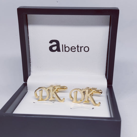 DK Double Initial Cufflinks