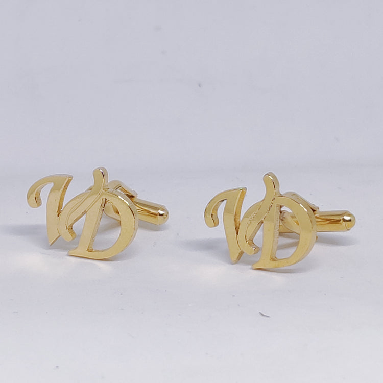 VD Double Initial Cufflinks