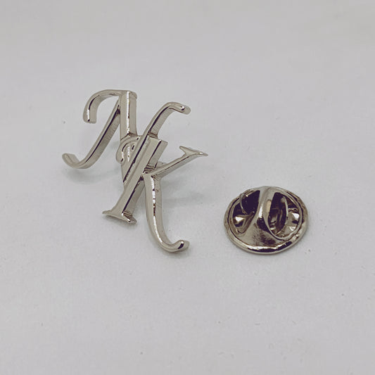 NK Double Initial Lapel Pin