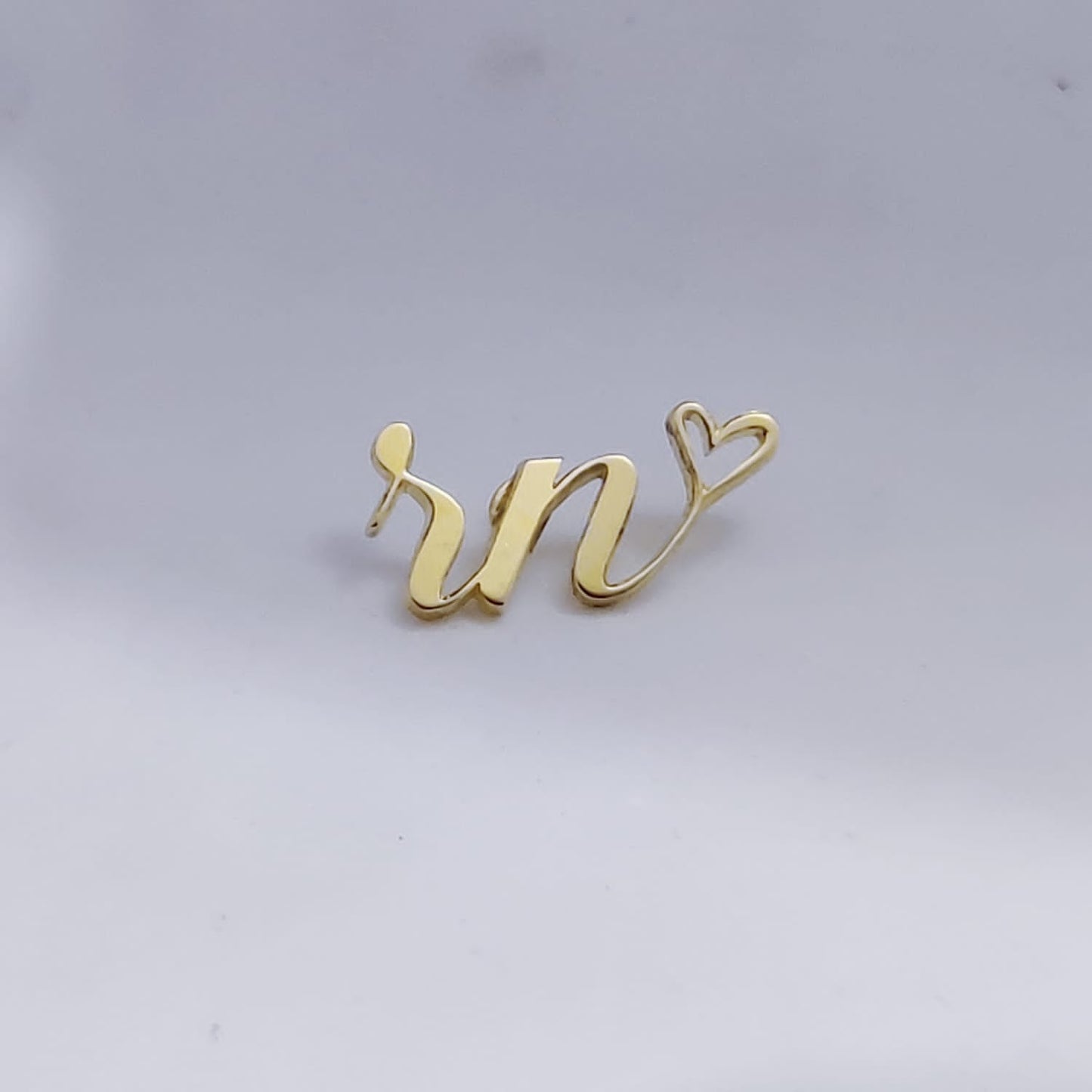 RN Double Initial Lapel Pin