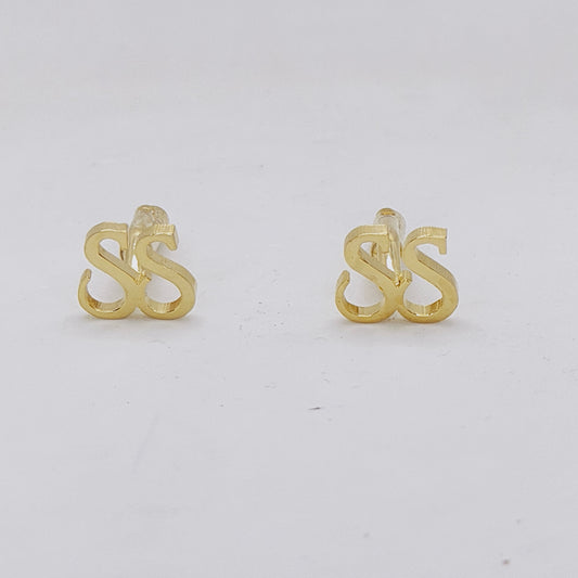 SS Double Initial Cufflinks