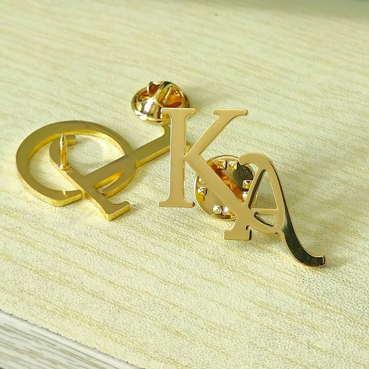 Double initial Lapel Pin