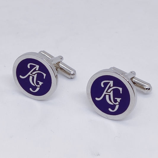 AG Initial Monogram Cufflinks