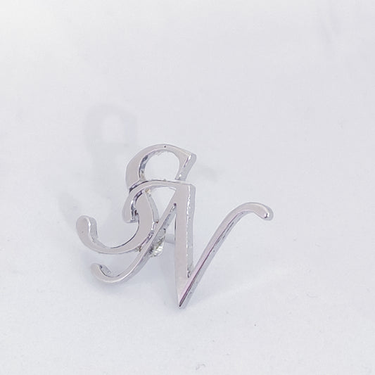 SN Double Initial Lapel Pin