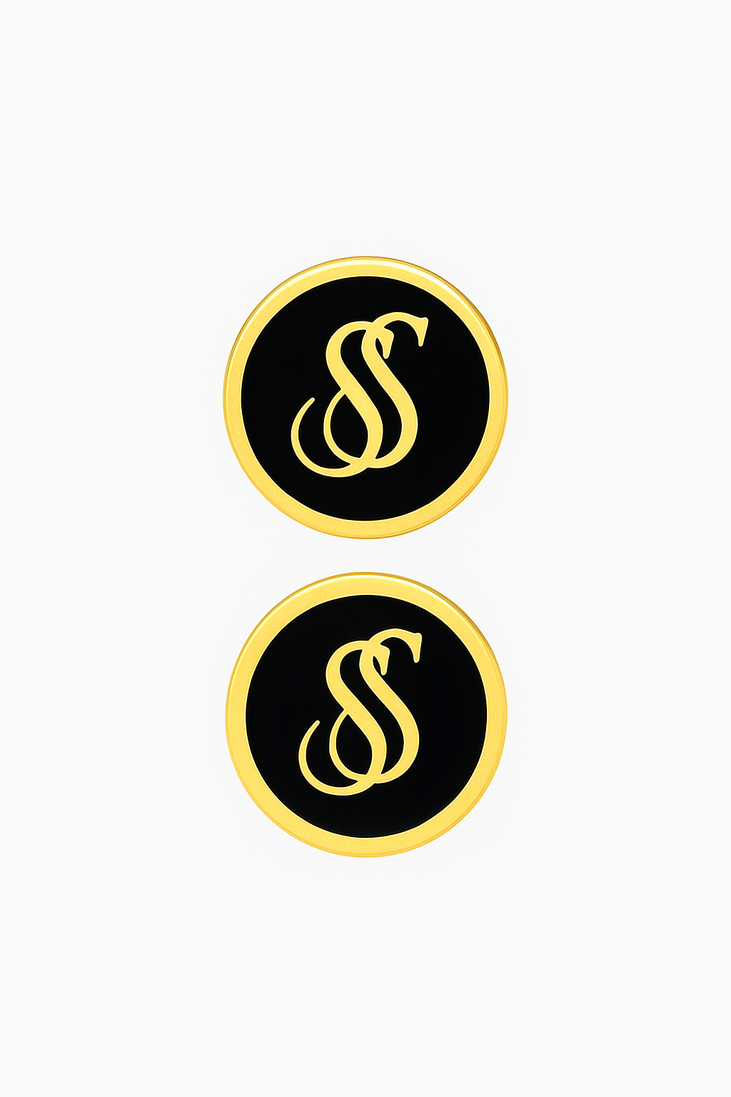 SS initial monogram cufflinks