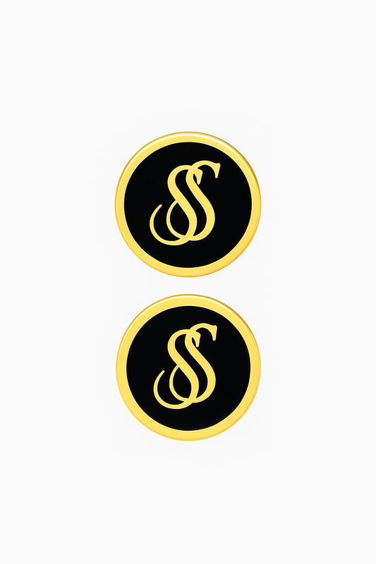 SS initial monogram cufflinks