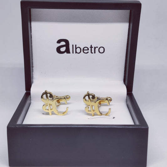SC Double Initial Cufflinks