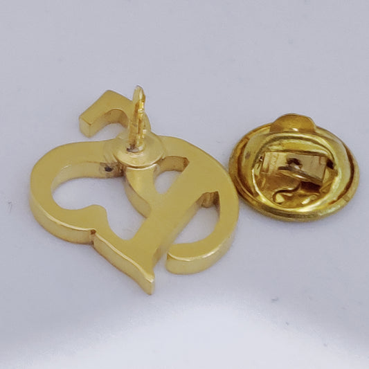 PS Double Initial Lapel Pin