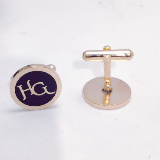 HG initial monogram cufflinks