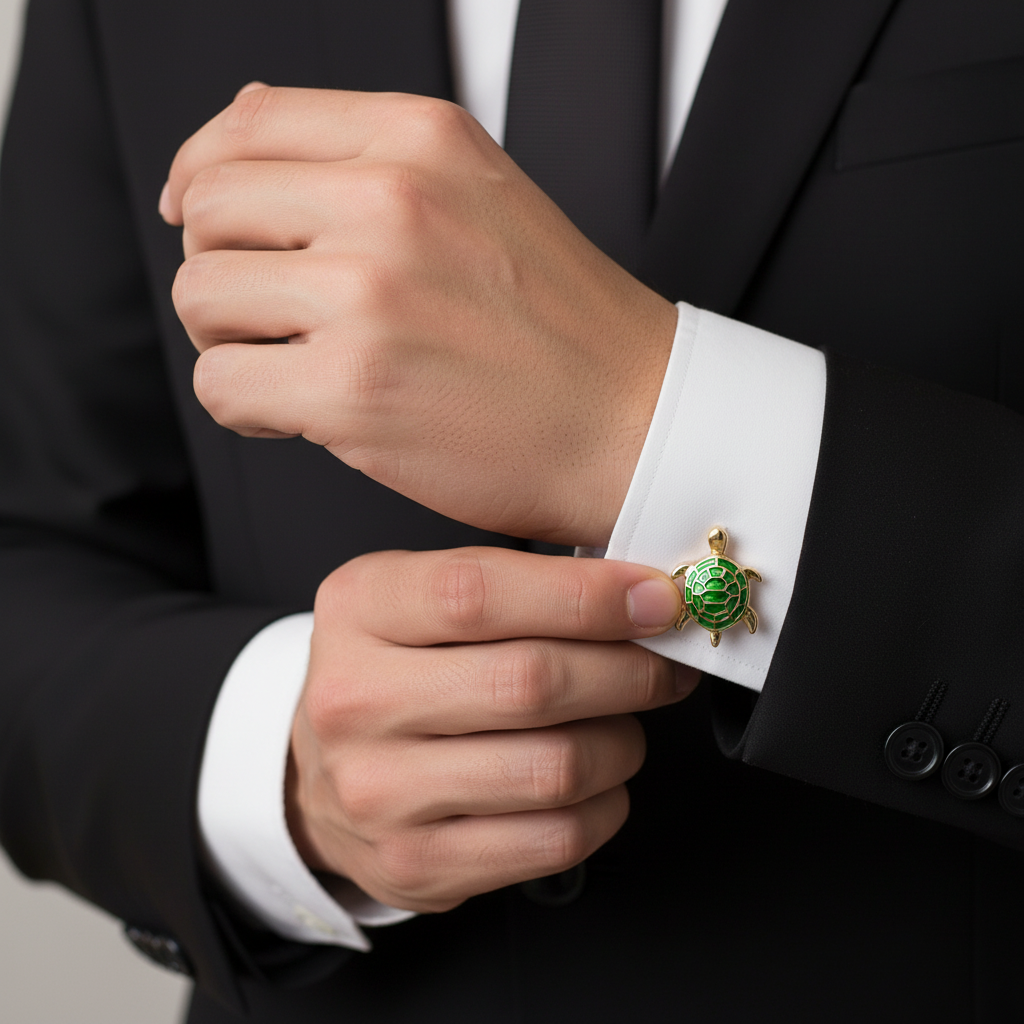 Gold Turtle Cufflinks