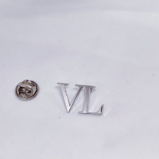 VL Double Initial Lapel Pin