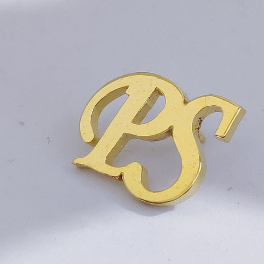 PS Double Initial Lapel Pin