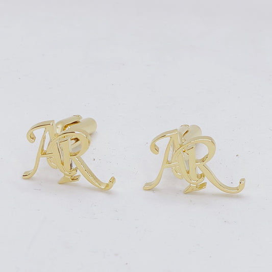 AR Double Initial Cufflinks