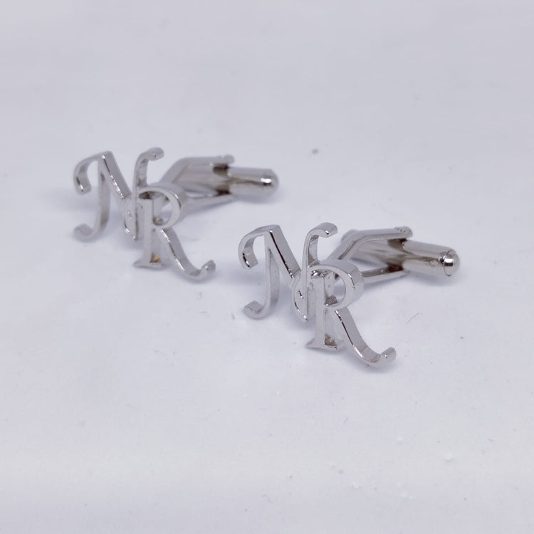 NR Double Initial Cufflinks