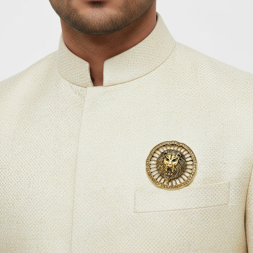 Royal Majesty Lion Emblem Brooch