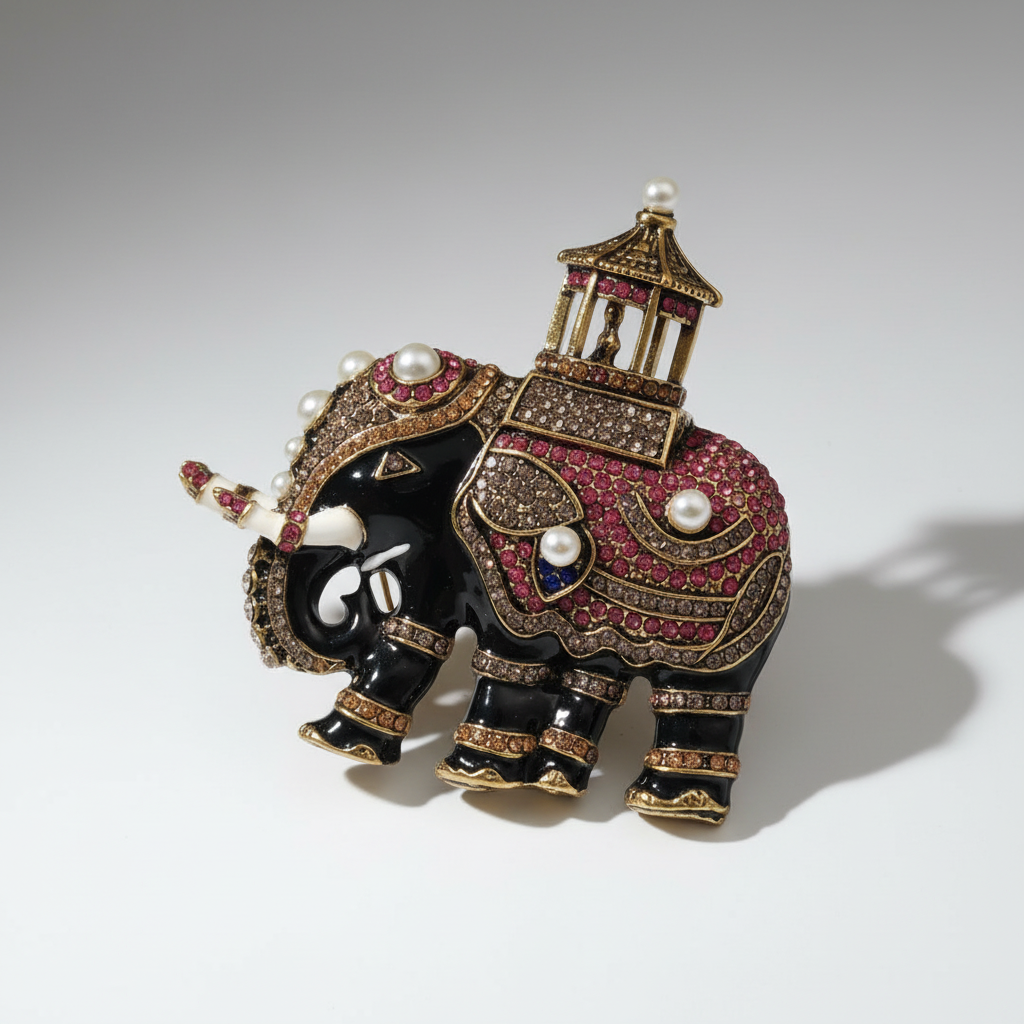 Royal Elephant Brooch