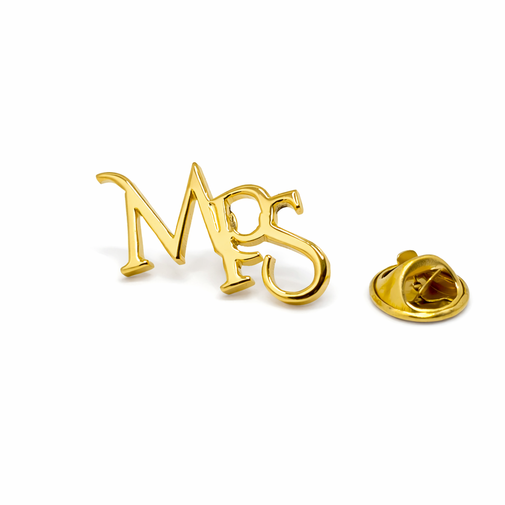 MPS Triple initial lapel pin