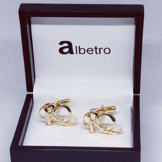 RQ Double Initial Cufflinks