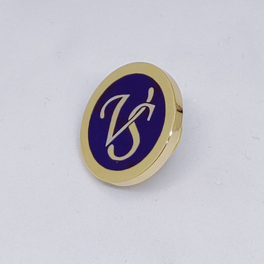 VS Initial Monogram Lapel Pin