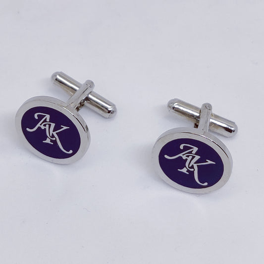 AK initial monogram cufflinks