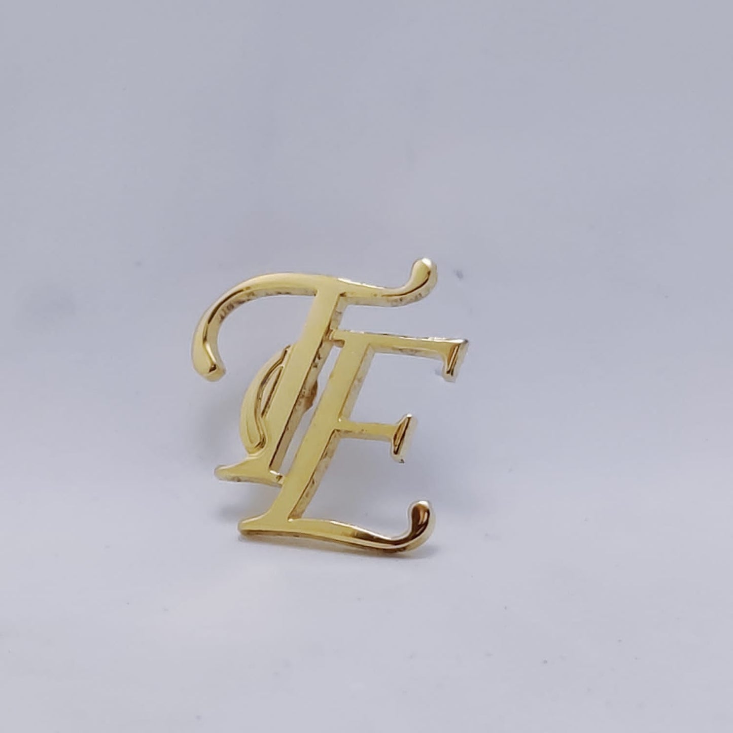 TE Double Initial Lapel Pin