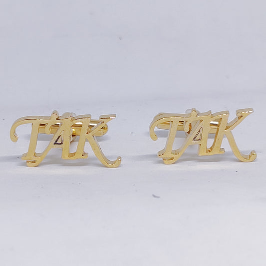 TAK triple initial cufflinks