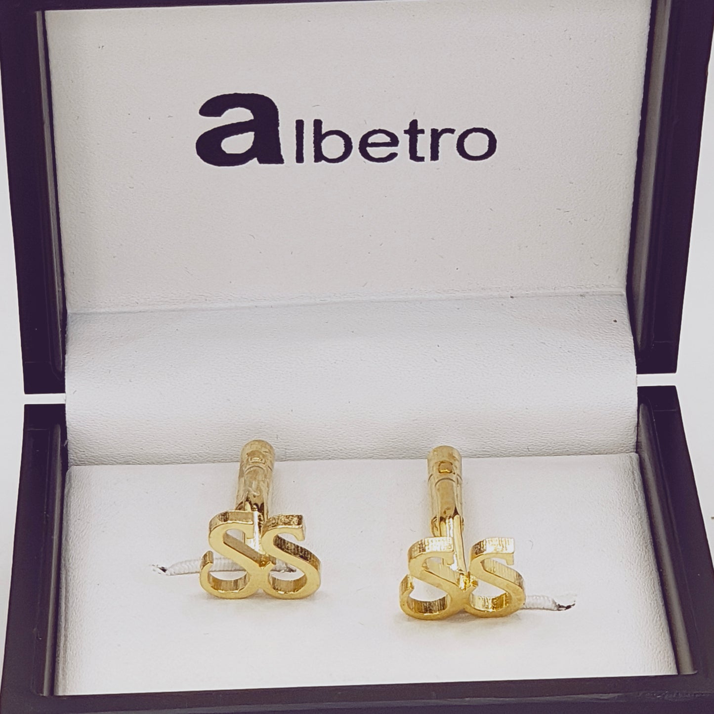 SS Double Initial Cufflinks