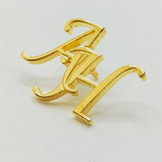 AH Double Initial Lapel Pin