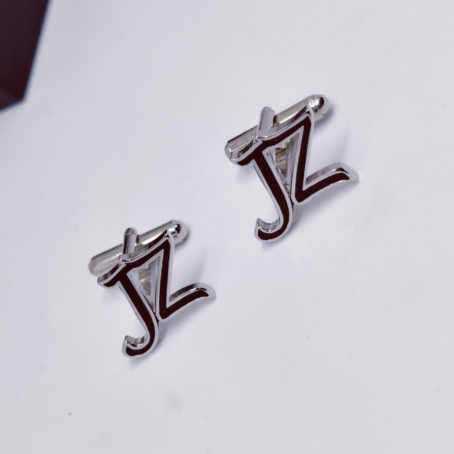 JZ Initial Enamel Cufflinks