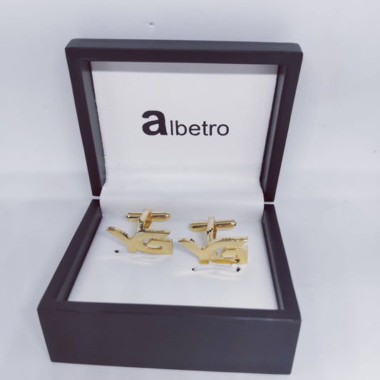 YG Double Initial Cufflinks
