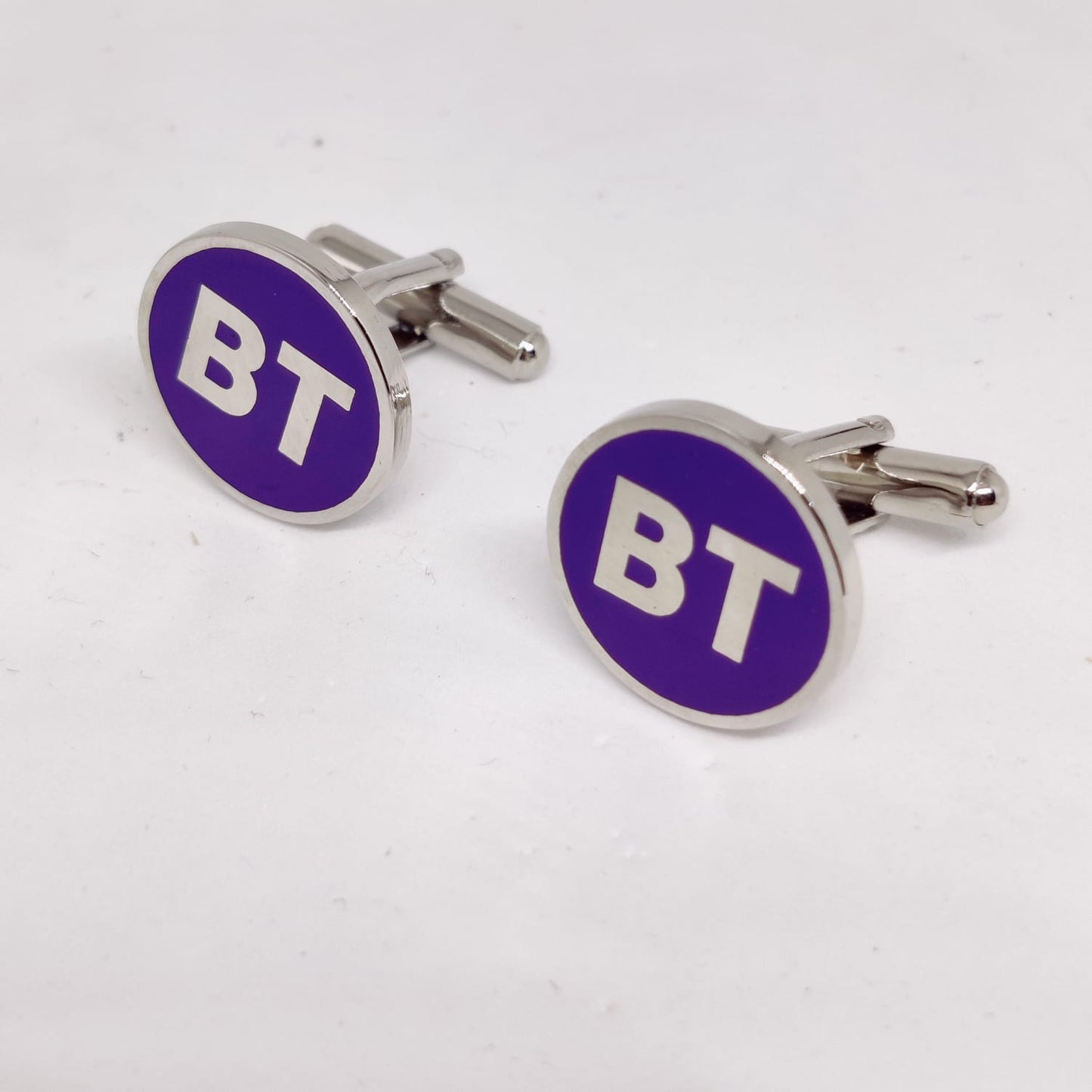 BT initial monogram cufflinks