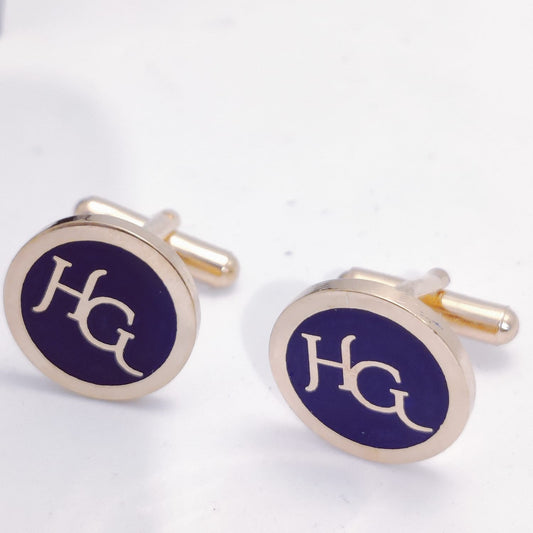 HG initial monogram cufflinks