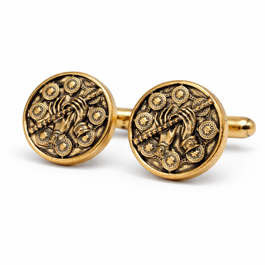 Murlidhar Antique Gold Cufflinks