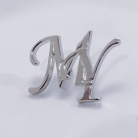 MY Double Initial Lapel Pin