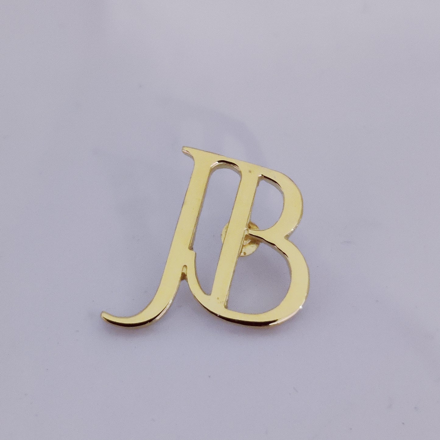 JB Double Initial Lapel Pin