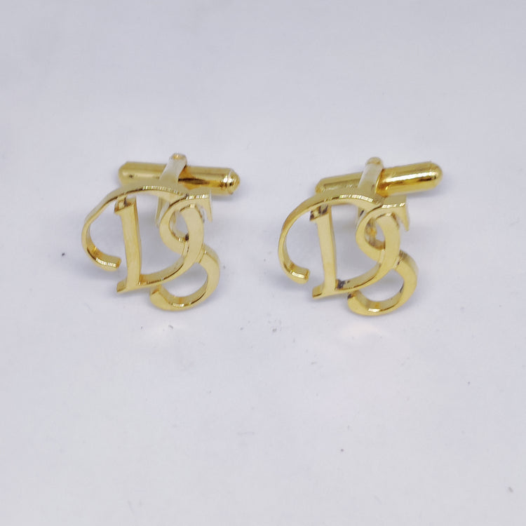 DS Double Initial Cufflinks